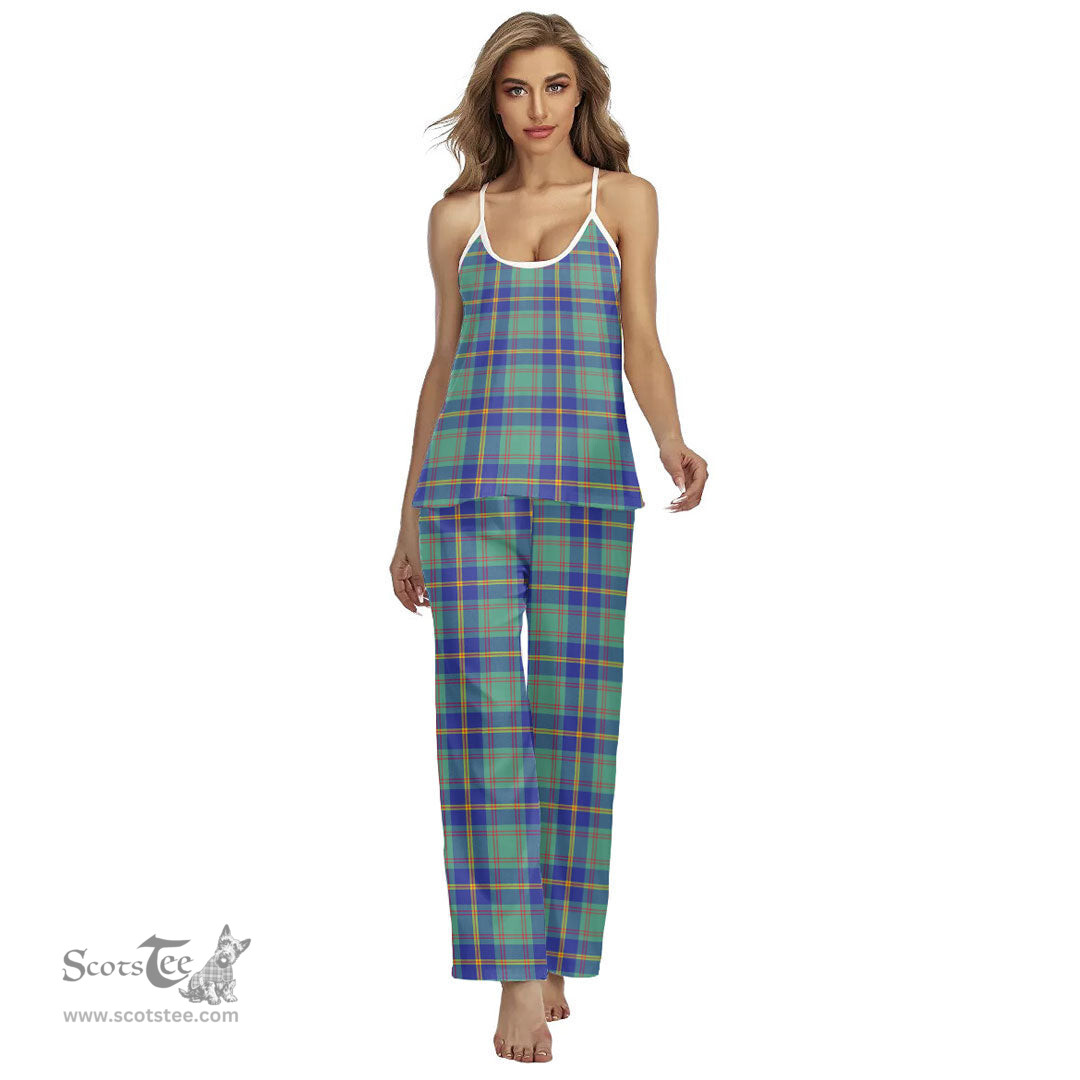 Scottish US Marine Clan Tartan Womens Cami Pajamas Set
