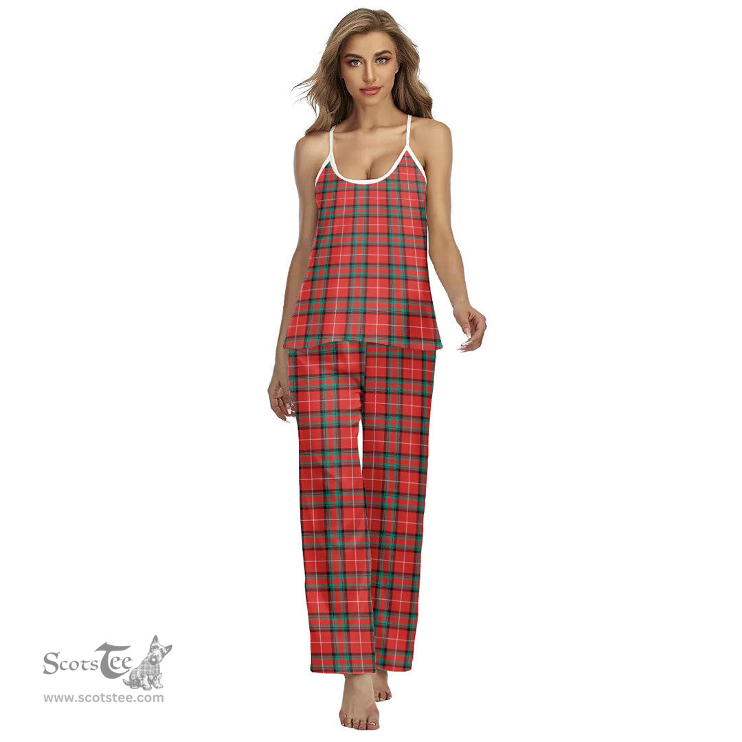 Scottish Stuart of Bute Clan Tartan Womens Cami Pajamas Set