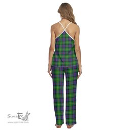 Scottish Tait Modern Clan Tartan Womens Cami Pajamas Set
