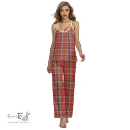 Scottish Robertson Weathered Clan Tartan Womens Cami Pajamas Set