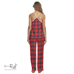 Scottish Robertson Modern Clan Tartan Womens Cami Pajamas Set