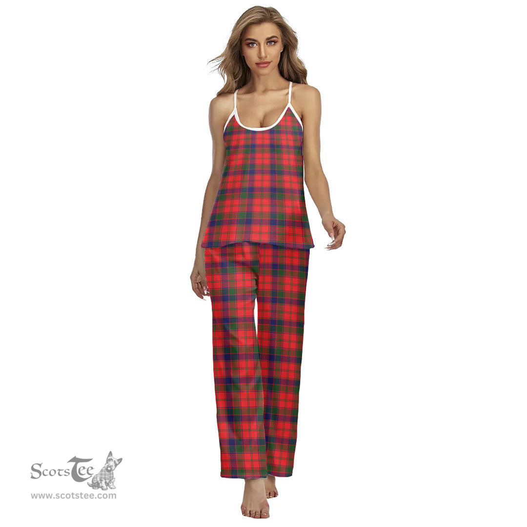 Scottish Robertson Modern Clan Tartan Womens Cami Pajamas Set