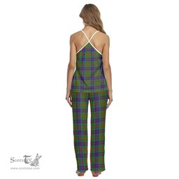 Scottish Stewart of Appin Hunting Modern Clan Tartan Womens Cami Pajamas Set