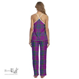 Scottish Wardlaw Modern Clan Tartan Womens Cami Pajamas Set