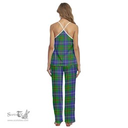 Scottish Turnbull Hunting Clan Tartan Womens Cami Pajamas Set