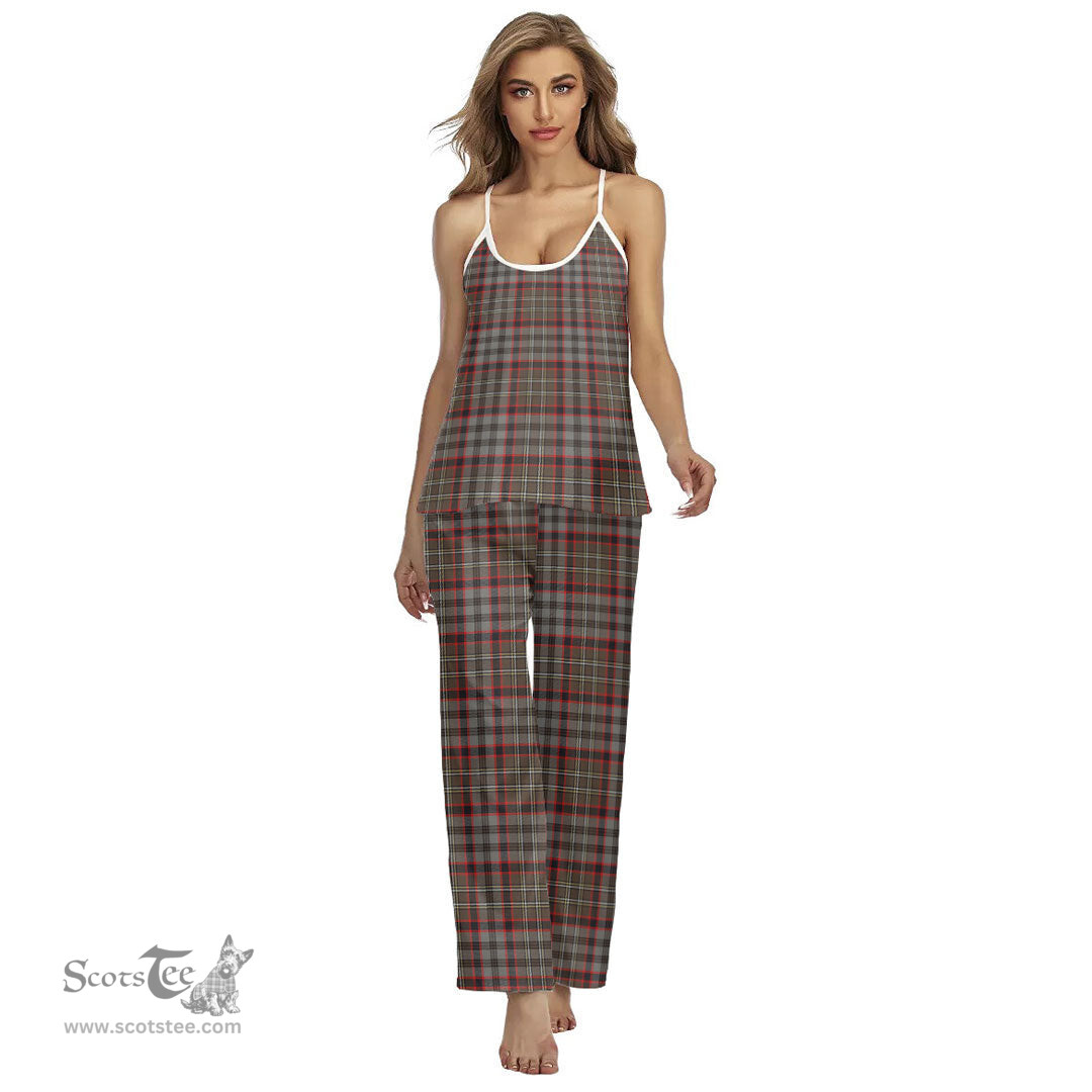Scottish Nicolson Hunting Weathered Clan Tartan Womens Cami Pajamas Set