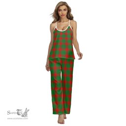 Scottish Middleton Modern Clan Tartan Womens Cami Pajamas Set