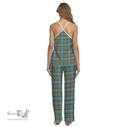 Scottish Paisley District Clan Tartan Womens Cami Pajamas Set