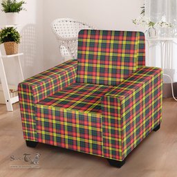 Scottish Buchanan Modern Clan Tartan Sofa and Chair Slipcover
