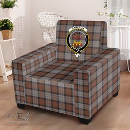 Scottish Cameron of Erracht Weathered Clan Crest Tartan Sofa and Chair Slipcover