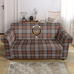 Scottish Cameron of Erracht Weathered Clan Crest Tartan Sofa and Chair Slipcover