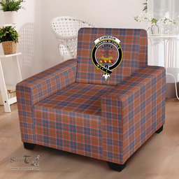 Scottish Cameron of Lochiel Ancient Clan Crest Tartan Sofa and Chair Slipcover