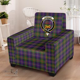 Scottish Cameron of Erracht Modern Clan Crest Tartan Sofa and Chair Slipcover