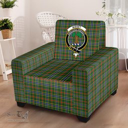 Scottish Bisset Clan Crest Tartan Sofa and Chair Slipcover