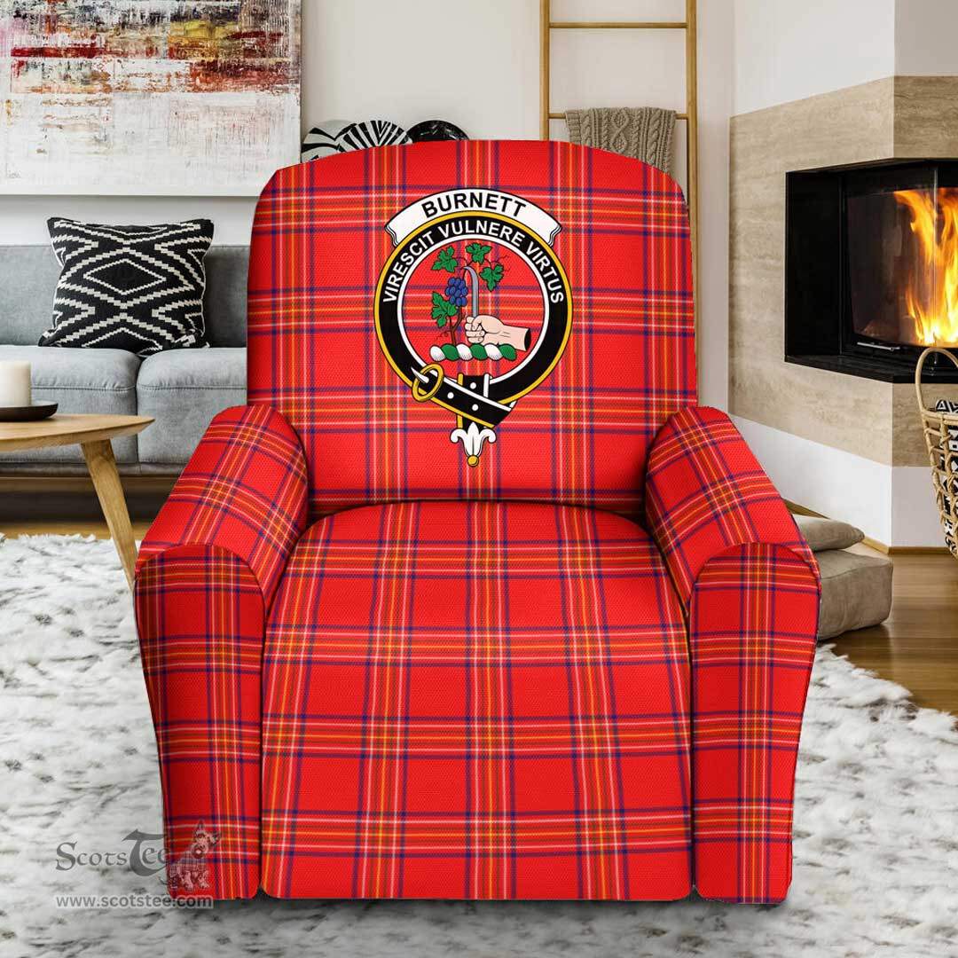 Scottish Burnett Modern Clan Crest Tartan Sofa and Chair Slipcover