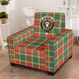 Scottish Buchanan Old Sett Clan Crest Tartan Sofa and Chair Slipcover