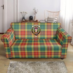 Scottish Buchanan Old Sett Clan Crest Tartan Sofa and Chair Slipcover