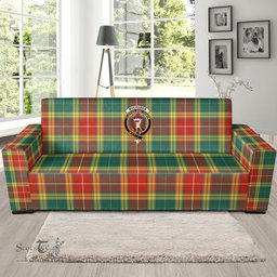 Scottish Buchanan Old Sett Clan Crest Tartan Sofa and Chair Slipcover
