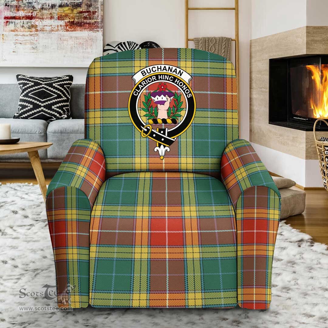 Scottish Buchanan Old Set Weathered Clan Tartan Sofa and Chair Slipcover