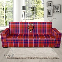Scottish Cameron of Lochiel Modern Clan Crest Tartan Sofa and Chair Slipcover