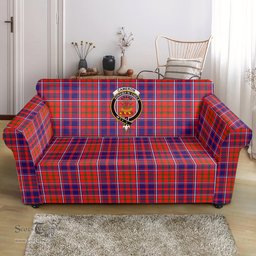 Scottish Cameron of Lochiel Modern Clan Crest Tartan Sofa and Chair Slipcover