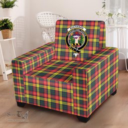 Scottish Buchanan Modern Clan Crest Tartan Sofa and Chair Slipcover