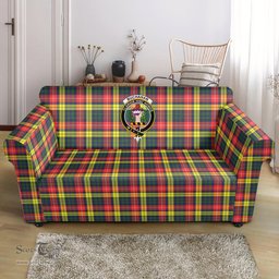Scottish Buchanan Modern Clan Crest Tartan Sofa and Chair Slipcover
