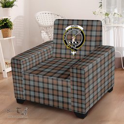 Scottish Gunn Weathered Clan Crest Tartan Sofa and Chair Slipcover
