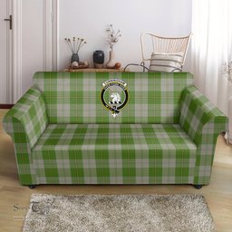 Scottish Cunningham Dress Green Dancers Clan Crest Tartan Sofa and Chair Slipcover