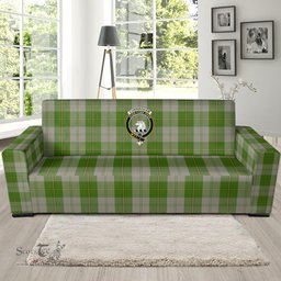 Scottish Cunningham Dress Green Dancers Clan Crest Tartan Sofa and Chair Slipcover