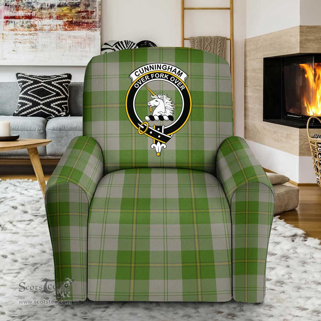Scottish Cunningham Dress Blue Dancers Clan Tartan Sofa and Chair Slipcover