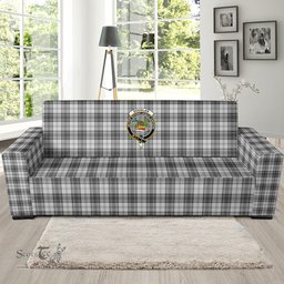 Scottish Douglas Grey Modern Clan Crest Tartan Sofa and Chair Slipcover