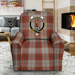 Scottish Davidson Dress Dancers Clan Crest Tartan Sofa and Chair Slipcover