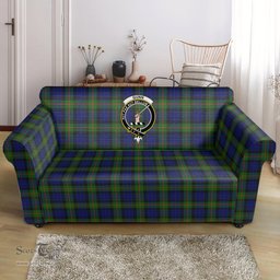 Scottish Gunn Modern Clan Crest Tartan Sofa and Chair Slipcover