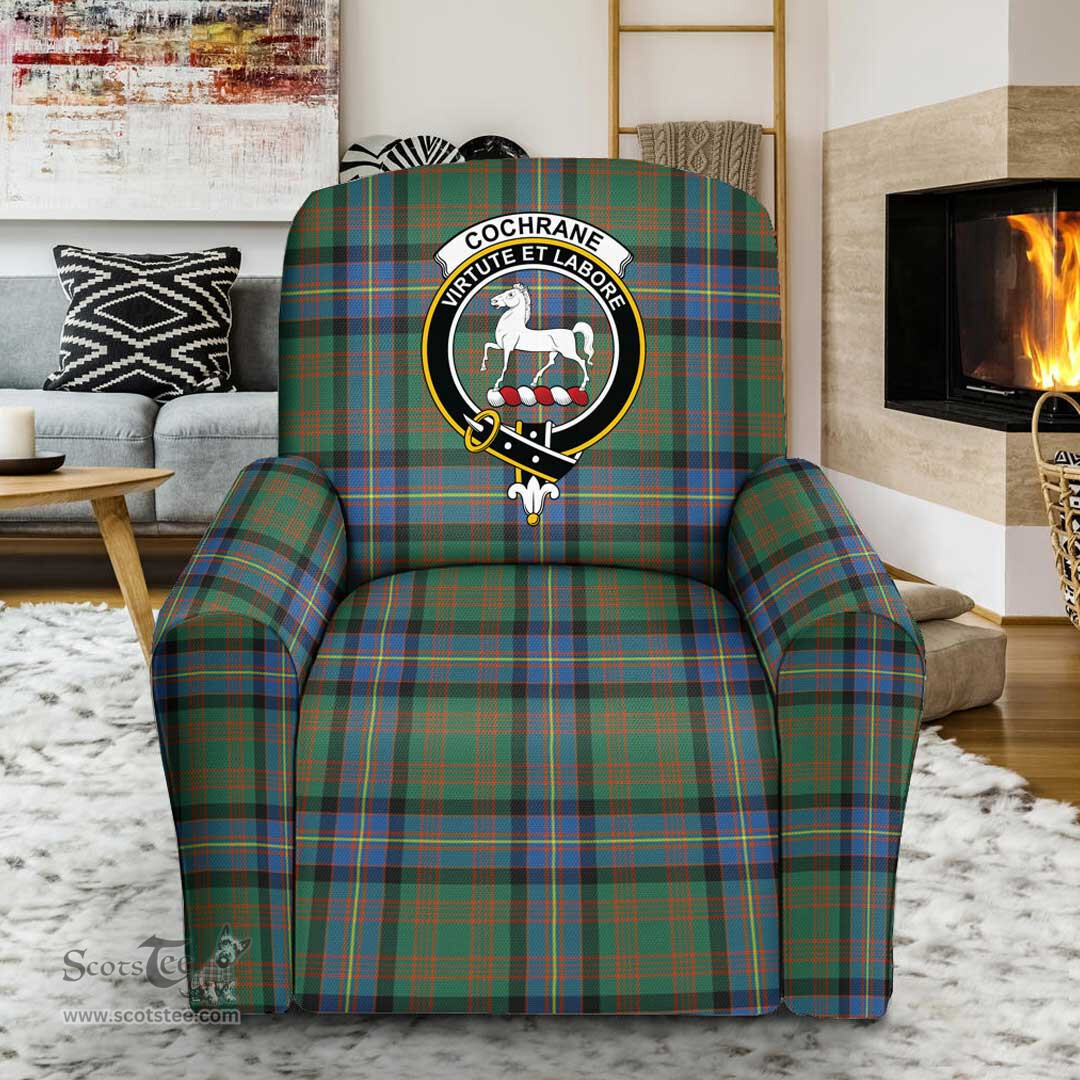 Scottish Clergy Green Clan Tartan Sofa and Chair Slipcover