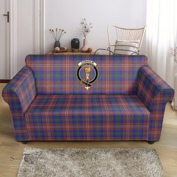 Scottish Chisholm Hunting Modern Clan Crest Tartan Sofa and Chair Slipcover