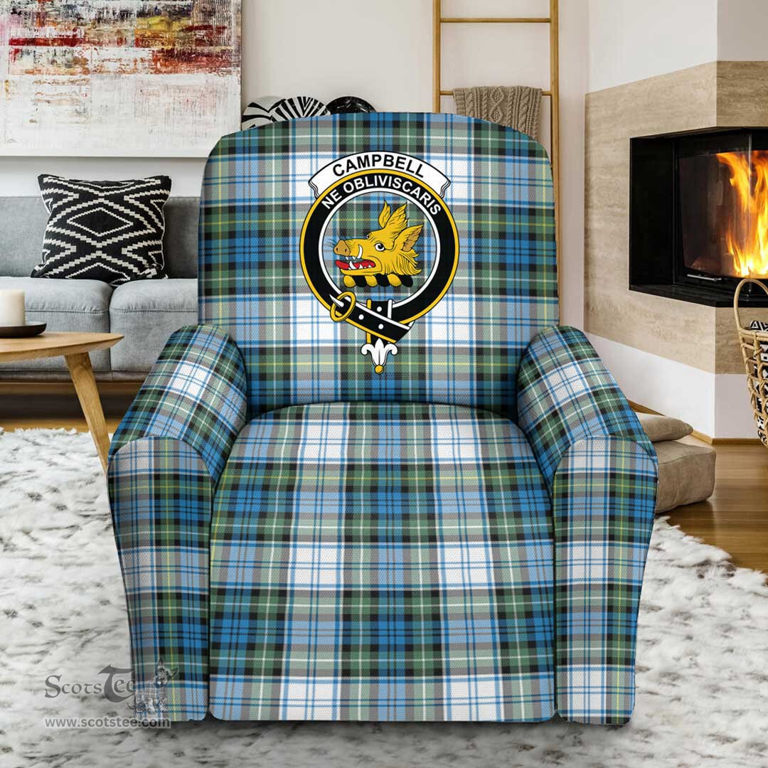 Scottish Campbell Argyll Weathered Clan Crest Tartan Sofa and Chair Slipcover
