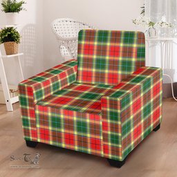 Scottish Gibbs Clan Tartan Sofa and Chair Slipcover