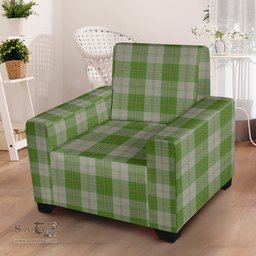 Scottish Cunningham Dress Green Dancers Clan Tartan Sofa and Chair Slipcover