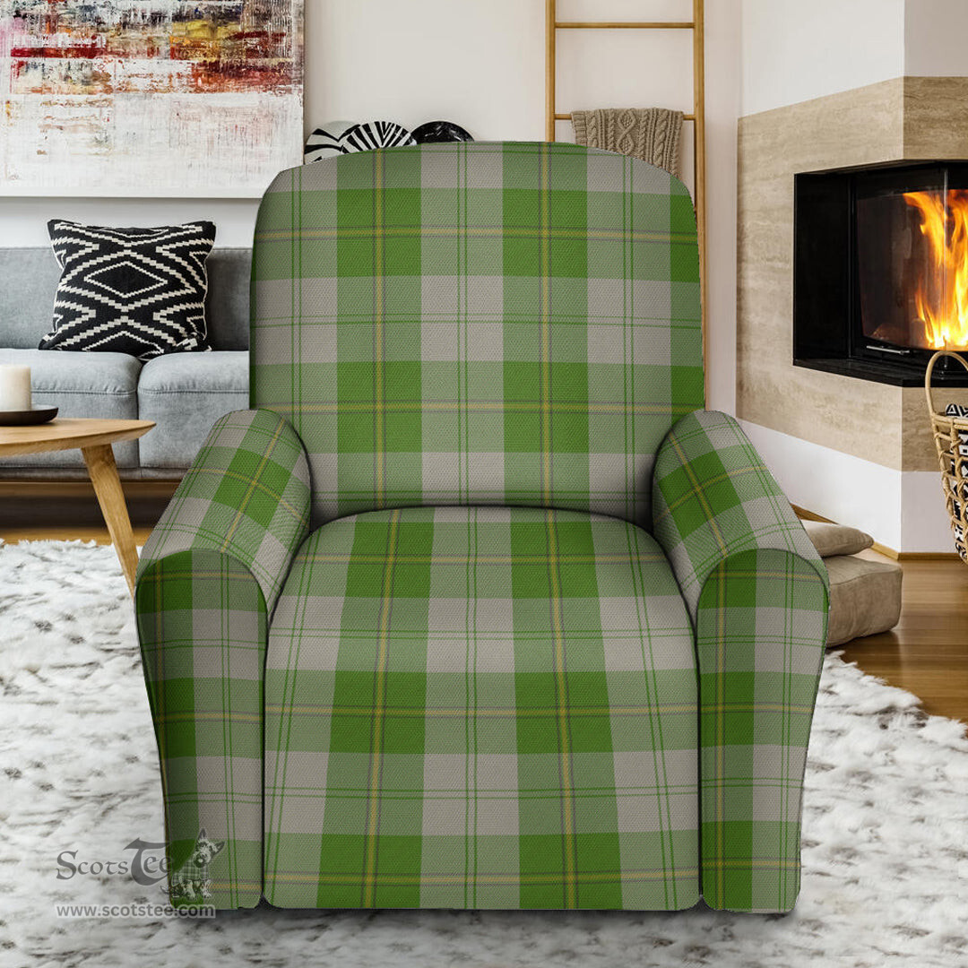 Scottish Cunningham Dress Green Dancers Clan Crest Tartan Sofa and Chair Slipcover
