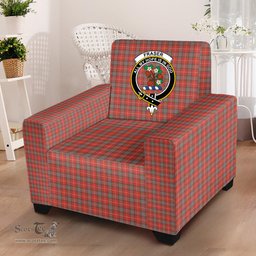Scottish Fraser Weathered Clan Crest Tartan Sofa and Chair Slipcover