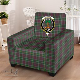 Scottish Crosbie Clan Crest Tartan Sofa and Chair Slipcover