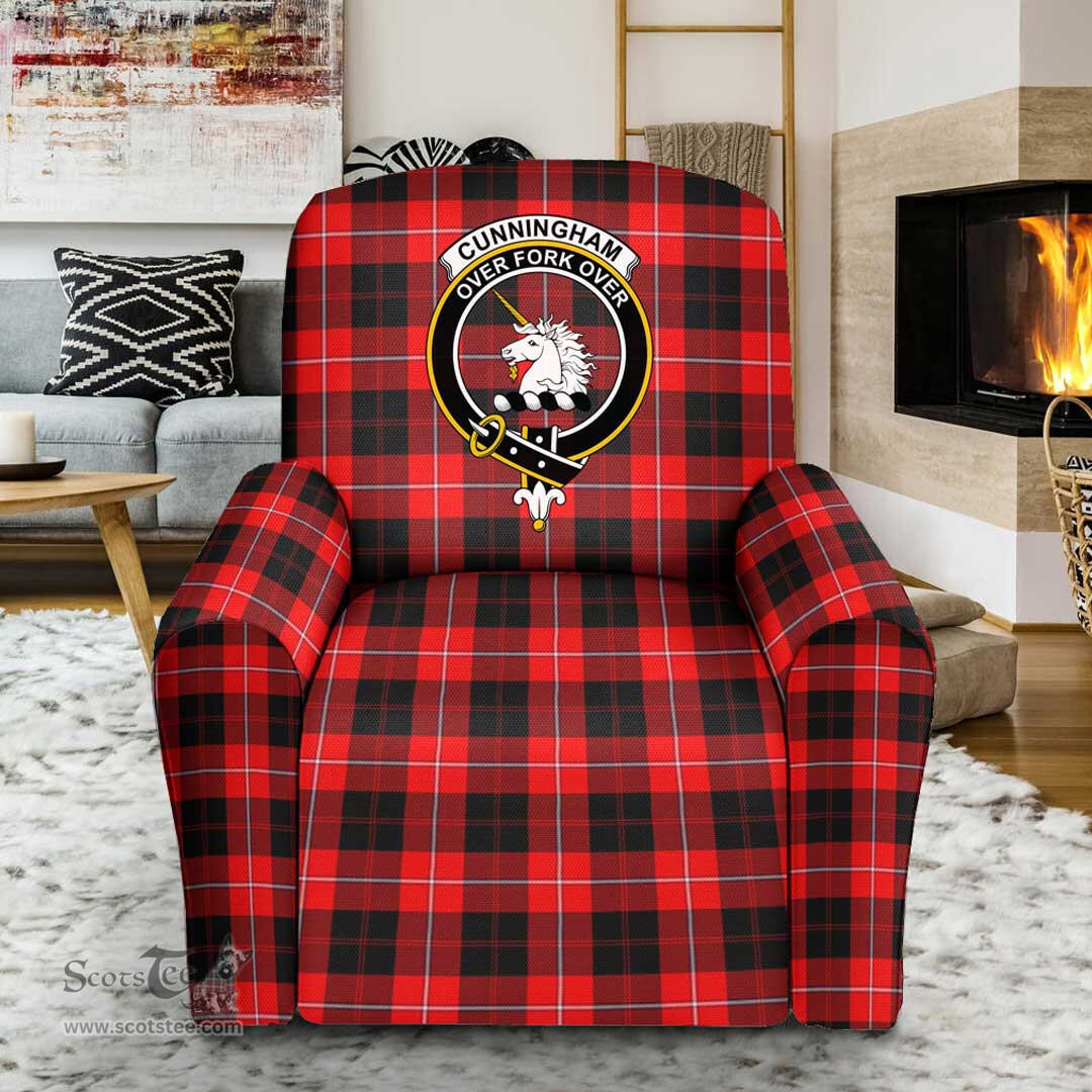Scottish Cunningham Hunting Modern Clan Crest Tartan Sofa and Chair Slipcover