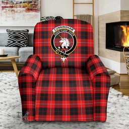 Scottish Cunningham Hunting Modern Clan Crest Tartan Sofa and Chair Slipcover