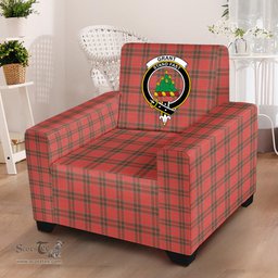 Scottish Grant Weathered Clan Crest Tartan Sofa and Chair Slipcover