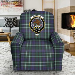Scottish Graham of Menteith Weathered Clan Tartan Sofa and Chair Slipcover