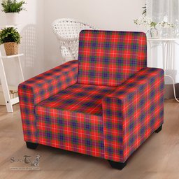 Scottish Fraser Modern Clan Tartan Sofa and Chair Slipcover