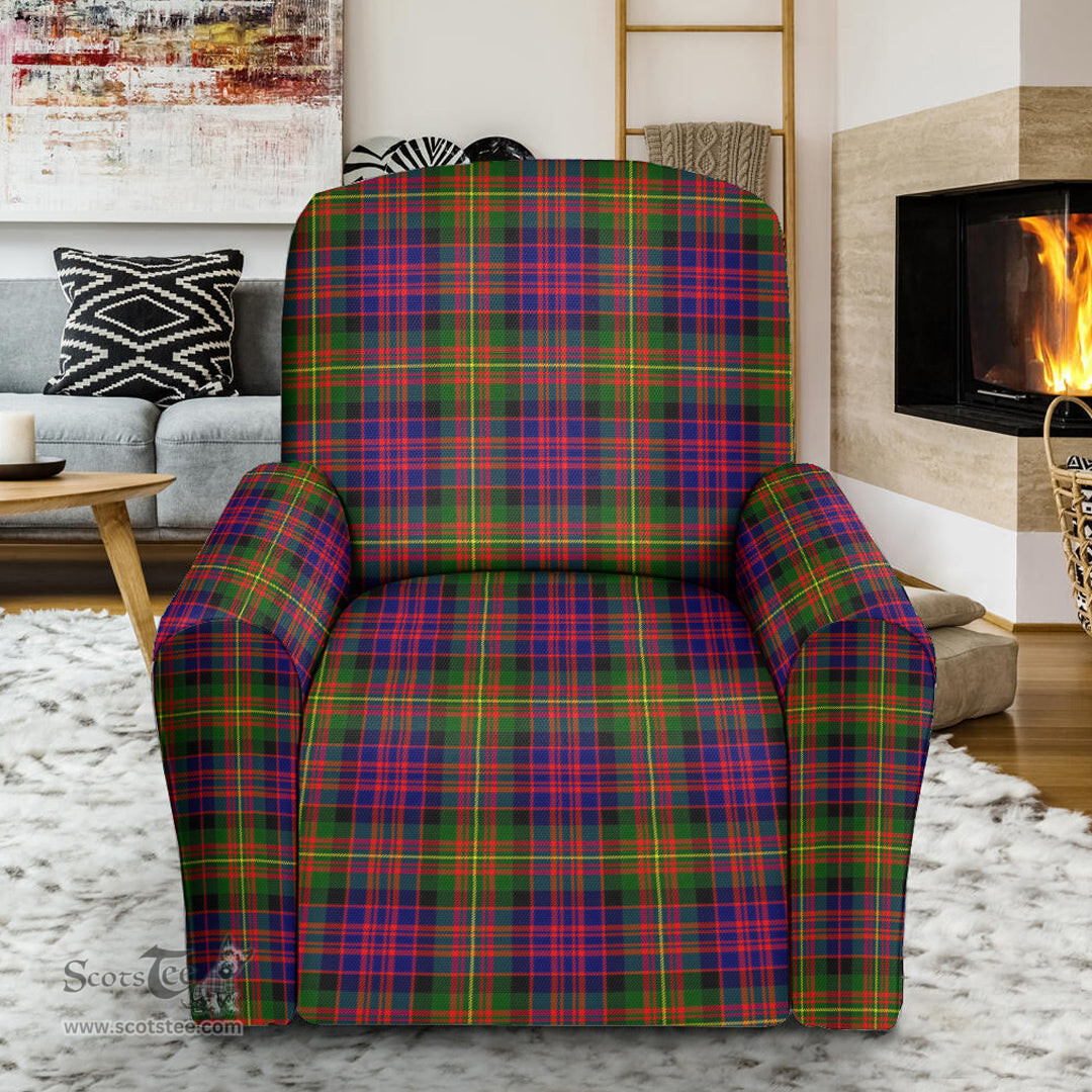Scottish Carnegie Modern Clan Crest Tartan Sofa and Chair Slipcover