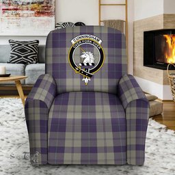 Scottish Cunningham Dress Blue Dancers Clan Crest Tartan Sofa and Chair Slipcover