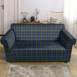 Scottish MacLeod of Harris Modern Clan Tartan Sofa and Chair Slipcover
